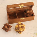 Acacia Wood Puzzles (Boxed Set of 3) - Triple the Fun